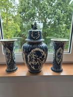 Delftsblauw 3 delig  kaststel Made for Royal Sphinx by Boch, Antiek en Kunst, Ophalen