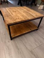 Robuuste mango salontafel, Huis en Inrichting, Tafels | Salontafels, Ophalen, Gebruikt, 50 tot 100 cm, Vierkant