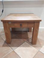 Bijzet tafel 2 x teak, Ophalen, Zo goed als nieuw, Vierkant, 45 tot 60 cm
