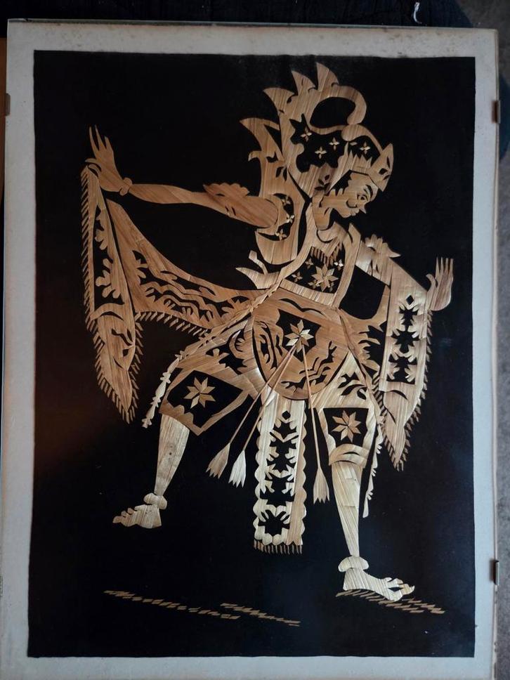 Bamboe Kunst - 3 Stuks, Antiek en Kunst, Kunst | Niet-Westerse kunst, Ophalen of Verzenden