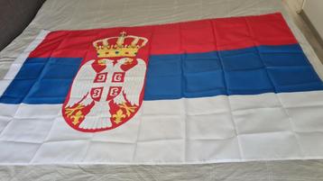 Vlag Servië : 120 x 180