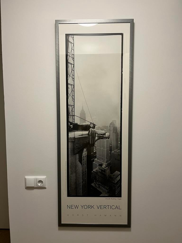 New York posters ingelijst met glas Horst Hanmann, Ophalen, Minder dan 50 cm, Oorspronkelijke maker, Zo goed als nieuw