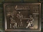 Koperen wandplaat familie, Antiek en Kunst, Antiek | Koper en Brons, Ophalen of Verzenden, Koper