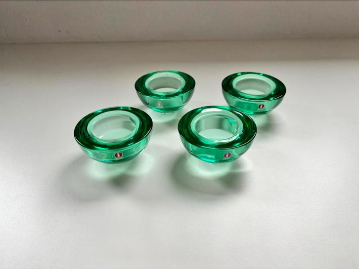 Iittala Ballo groen (4 stuks), Huis en Inrichting, Woonaccessoires | Kandelaars en Kaarsen, Zo goed als nieuw, Kandelaar, Minder dan 25 cm