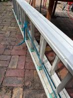 Lange aluminium ladder 2x 5m, Ophalen of Verzenden, Gebruikt, Opvouwbaar of Inschuifbaar, 4 meter of meer