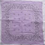 Sjaal vierkant katoen lila circa 50 x 50 cm, Ophalen, Gedragen, Maat 38/40 (M), Sjaal