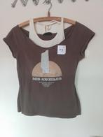 49 Bruin/beige shirtje van Vero Moda maat M, Kleding | Dames, T-shirts, Beige, Maat 38/40 (M), Ophalen of Verzenden, Zo goed als nieuw