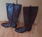 Bruine dameslaarzen maat 43 - brede schacht, Ophalen, Gedragen, Bruin, Hoge laarzen