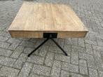 Stoere Salontafel 80 x 80 cm gerecycled hout .   z.g.a.n.., Huis en Inrichting, Tafels | Salontafels, 50 tot 100 cm, Minder dan 50 cm