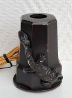 Aansteker, brons, voorzien van een varaan? of draak?, Ophalen of Verzenden, Gebruikt, Sigarenbandjes