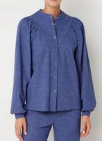 Studio anneloes benthe jeans blouse L travelstof, Kleding | Dames, Blouses en Tunieken, Blauw, Maat 42/44 (L), Ophalen of Verzenden