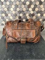 Weekendtas tas handtas bruin met motief, 40 tot 60 cm, Gebruikt, Bruin, Minder dan 35 cm