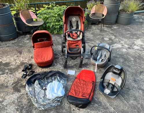 Cybex Priam Kinderwagenset + Cloud Q autostoel & accessoires, Kinderen en Baby's, Kinderwagens en Combinaties, Gebruikt, Combiwagen