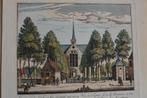 AMSTELVEEN KERK Handgekleurde kopergravure 1727 Schenk E50, Verzenden