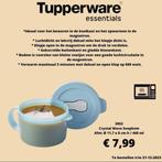 TUPPERWARE ESSENTIALS CrystalWave Soepkom - magnetron, Huis en Inrichting, Keuken | Tupperware, Nieuw, Ophalen of Verzenden, Rood