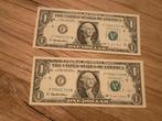 2x 1 Dollar 1995 - Verzamelaarsitem, Postzegels en Munten, Ophalen of Verzenden, Los biljet