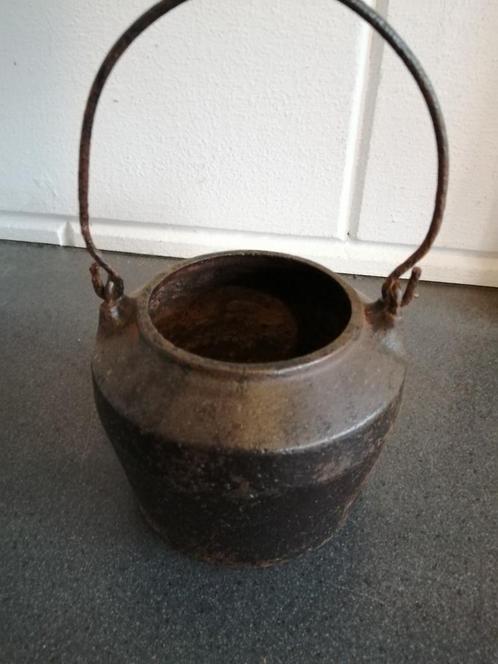 ANTIEKE GIETIJZEREN KENRICK 3/8 PINT LIJMPOT IN TOPSTAAT., Antiek en Kunst, Antiek | Gereedschap en Instrumenten, Ophalen of Verzenden