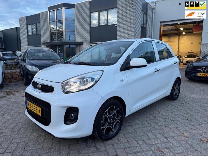 Kia Picanto 1.0 CVVT DynamicLine Leder Climate Cruise Contro, Auto's, Kia, Bedrijf, Te koop, Picanto, ABS, Airbags, Airconditioning
