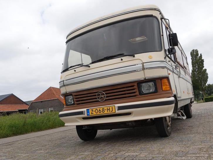 Hymer s611 oldtimer dubbel lucht bj 1986, Caravans en Kamperen, Campers, Particulier, tot en met 4, Integraal, Hymer, Mercedes