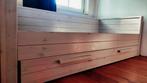 Bed bank met lade white wash in goede staat (200x90), Huis en Inrichting, Slaapkamer | Bedden, Ophalen, 90 cm, Eenpersoons, Wit