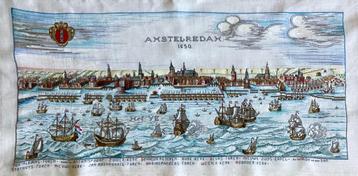 Borduurwerk, naar prent, Rosenstand Amsterdam, vintage beschikbaar voor biedingen