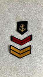 Marine, 1e klas en korporaal, Ophalen of Verzenden, Marine, Nederland, Embleem of Badge