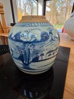 Grote blauw / witte Chinese gemberpot, Antiek en Kunst, Antiek | Keramiek en Aardewerk, Ophalen of Verzenden