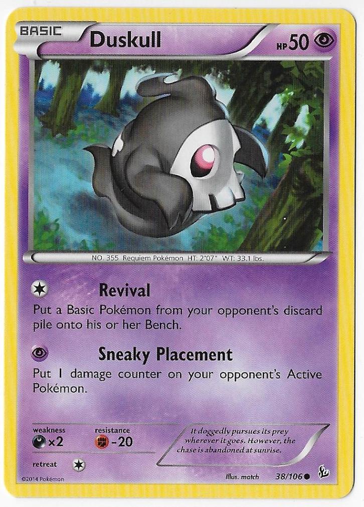 Flashfire,  Duskull [common] 38/106, Hobby en Vrije tijd, Verzamelkaartspellen | Pokémon, Nieuw, Losse kaart, Verzenden
