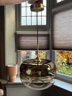 Gouden ronde hanglamp, Huis en Inrichting, Lampen | Hanglampen, Ophalen of Verzenden, Zo goed als nieuw, Minder dan 50 cm