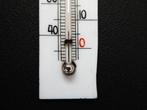 Een oude thermometer op wit porselein Fahrenheit en Celcius, Antiek en Kunst, Ophalen of Verzenden