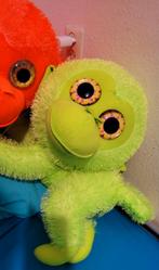 Schattige Pluche Aapjes - Groen en Oranje, Ophalen of Verzenden, Nieuw, Film, Actiefiguur of Pop