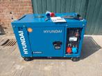 Hyundai XA9850 Diesel Generator - Nieuwstaat, Doe-het-zelf en Verbouw, Aggregaten, Ophalen, Dieselolie, Geluidgedempt, Zo goed als nieuw
