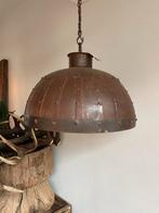 Metalen roest hanglamp industrieel vintage stoer sober M, Huis en Inrichting, Lampen | Hanglampen, Minder dan 50 cm, Nieuw, Ophalen of Verzenden