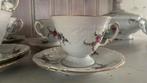 12 delig pools Wawel servies met gouden rand en bloemmotief, Antiek en Kunst, Antiek | Servies compleet, Ophalen