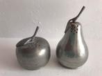 Peper en zoutstel / appel en peer tin Schohaus, Antiek en Kunst, Ophalen of Verzenden