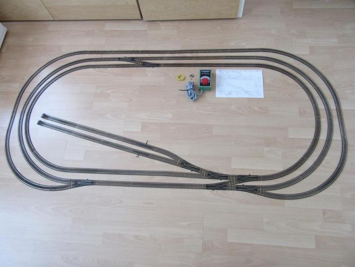 Fleischmann H0 treinbaan "2 x 1 meter", Hobby en Vrije tijd, Modeltreinen | H0, Rails, Gelijkstroom, Fleischmann, Ophalen of Verzenden