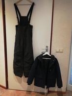 Ski broek en ski jack zwart, broekmaat 176,jack mt 146/152, Kleding | Heren, Wintersportkleding, Ophalen, Zo goed als nieuw, Overige maten