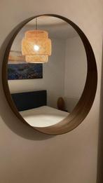 Stijlvolle ronde spiegel, Huis en Inrichting, Woonaccessoires | Spiegels, Ophalen, Rond, Zo goed als nieuw, Minder dan 100 cm