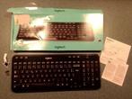 Logitech K360 Wireless AZERTY Keyboard (FR) Zwart, Ophalen of Verzenden, Azerty, Zo goed als nieuw, Draadloos