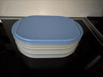 Tupperware stapeldrie vleeswarendoos kaasdoos bewaarbak beschikbaar voor biedingen