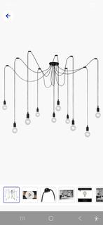 Hanglamp met 10 lampen - Spider lamp, Ophalen of Verzenden, Nieuw