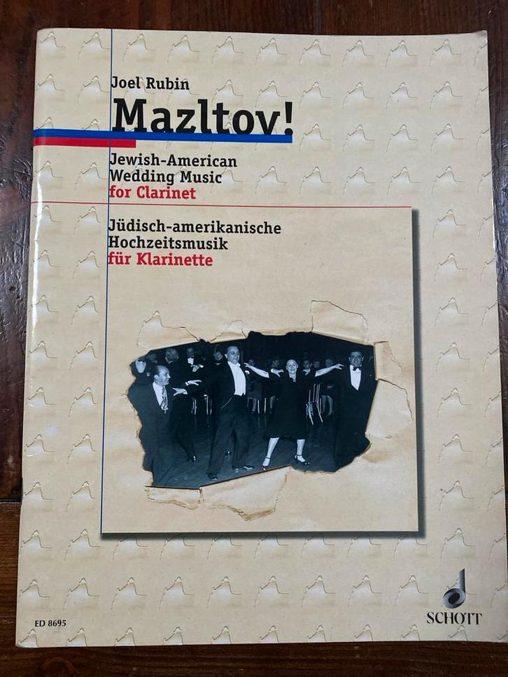 Mazltov! Joodse-Amerikaanse bruiloftsmuziek voor klarinet, Muziek en Instrumenten, Bladmuziek, Zo goed als nieuw, Thema, Wereldmuziek