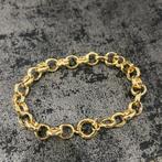 14 karaat gouden jasseron schakel armband, Ophalen of Verzenden, Nieuw, Goud