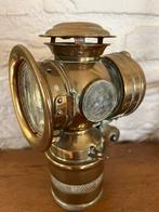 Antieke koperen carbidlamp fietslamp, Nieuw, Ophalen of Verzenden