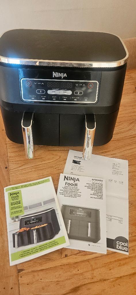 Ninja Foodi Dual Zone Airfryer, Witgoed en Apparatuur, Airfryers, Zo goed als nieuw, Airfryer XXL, 1500 gram of meer, Ophalen of Verzenden