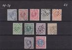 53.  1872 - 1888, Koning Willem III, nrs. 19 - 29, gebr., Verzenden, T/m 1940, Gestempeld