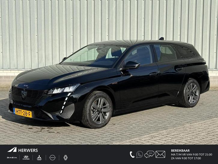 Peugeot 308 SW Hybrid 136 e-DCS6 Style Automaat / Fabrieksga, Auto's, Peugeot, Bedrijf, Te koop, ABS, Adaptive Cruise Control