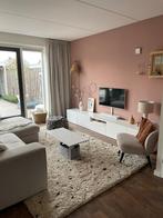 Pluizig vloerkleed ayana met stippels, Huis en Inrichting, Ophalen, Gebruikt, Crème, 200 cm of meer