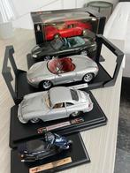 Vijf schaalmodellen Bburago Maisto Porsche Ferrari Jaguar, Ophalen of Verzenden, Zo goed als nieuw, Auto, Maisto