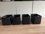 4x Grijze Stoffen Manden, Ophalen of Verzenden, Gebruikt, Overige materialen, Minder dan 50 cm
